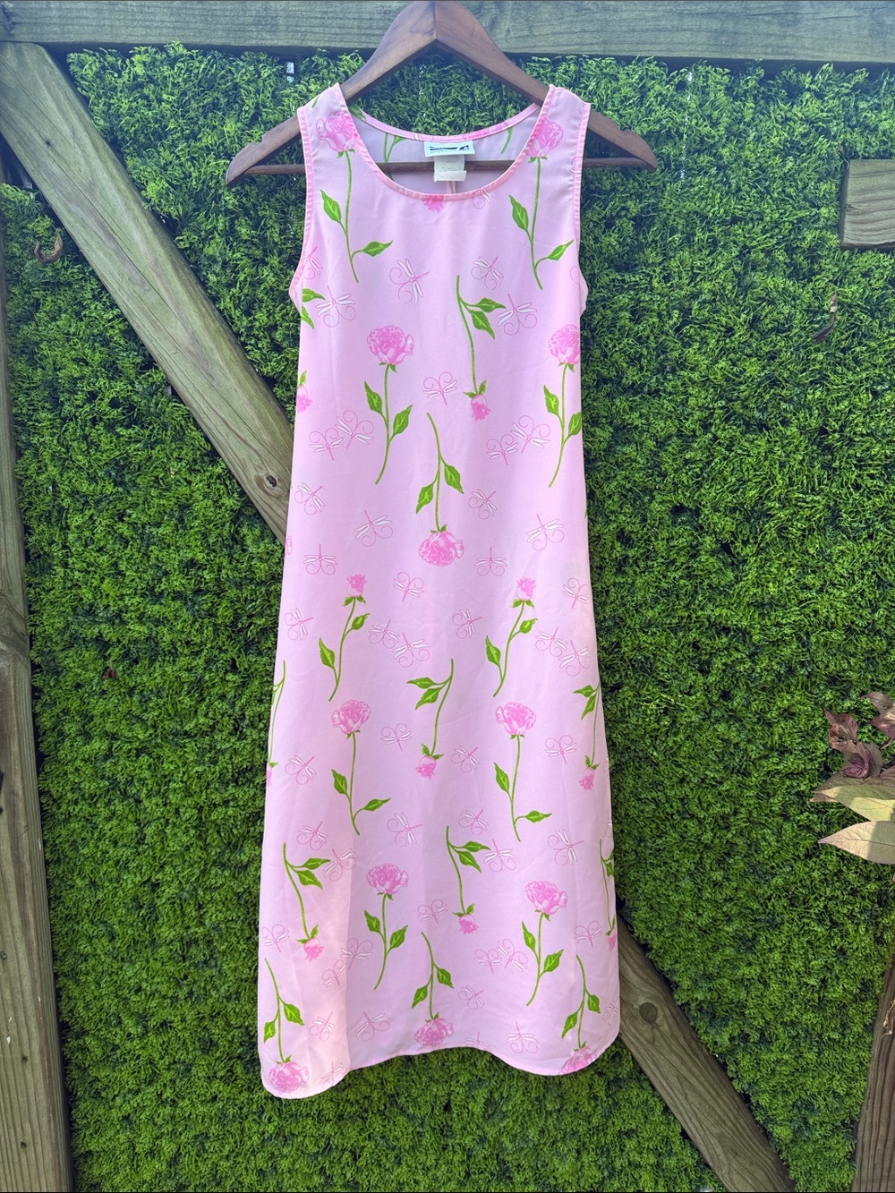 Vintage 90’s Speechless Pink Floral Sleeveless A-Line Floral Dress